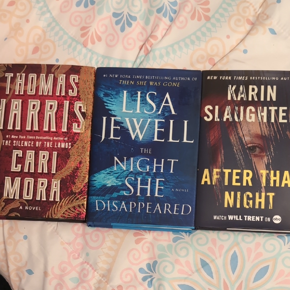 Lot Of 3 Hardback Novels Asst. Authors